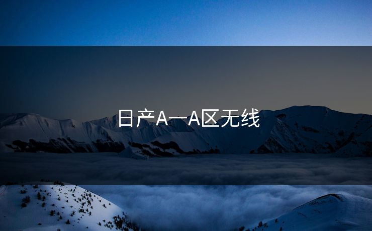 日产A一A区无线