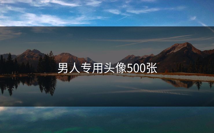 男人专用头像500张